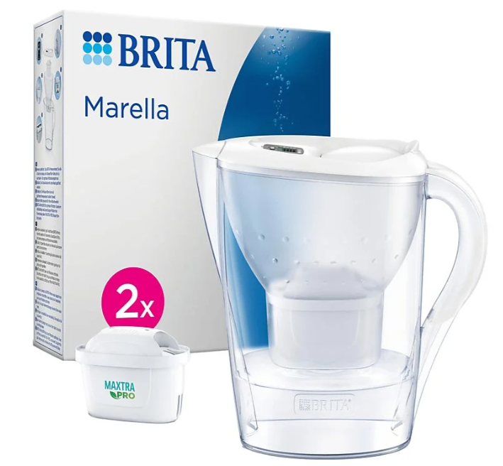 JARRA BRITA MARELLA BLANCA 2 FILTROS MAXTRA PRO